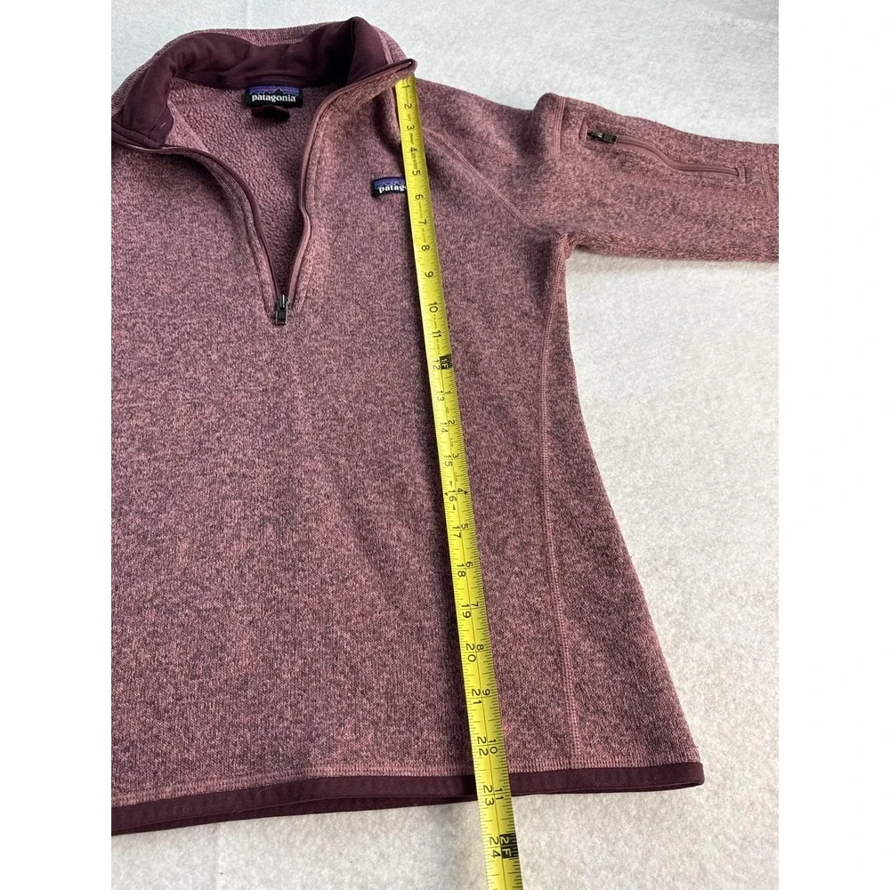 Patagonia Better Sweater Pullover Women's‎ Small Purple Fleece 1/4 Zip Mock Neck